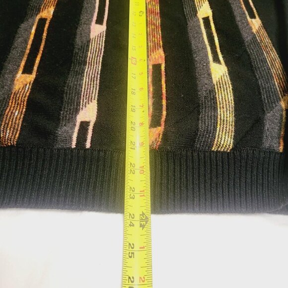 Lorenzo Tavernari 90s Striped Wool Sweater Mens Size M Dark Academia Corpcore - Picture 2 of 5